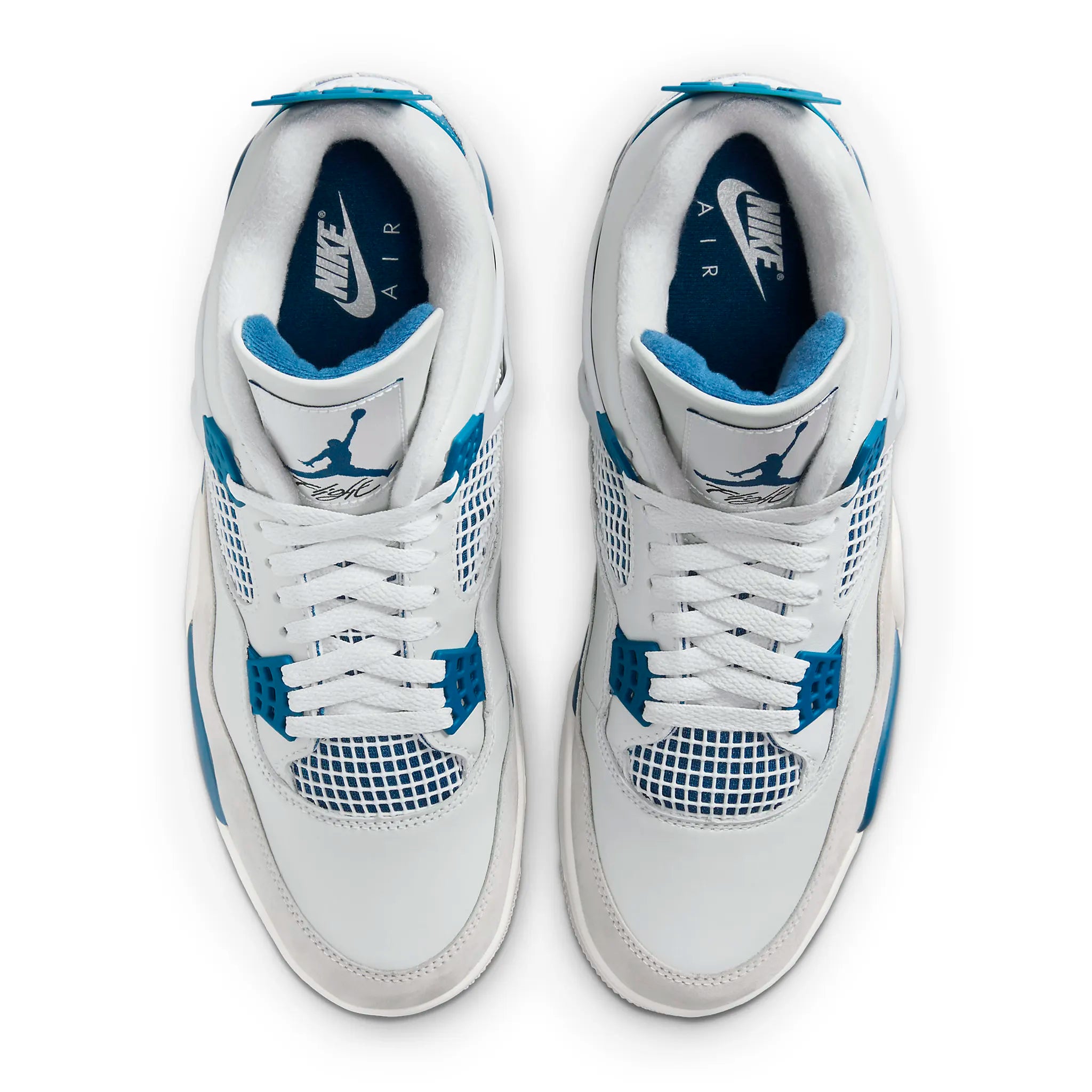 Top view of Air Jordan 4 Retro Military Blue FV5029-141
